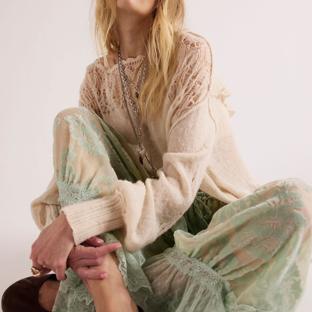 Forever Young Burnout Pants Seafoam Green - Picture 3 of 5